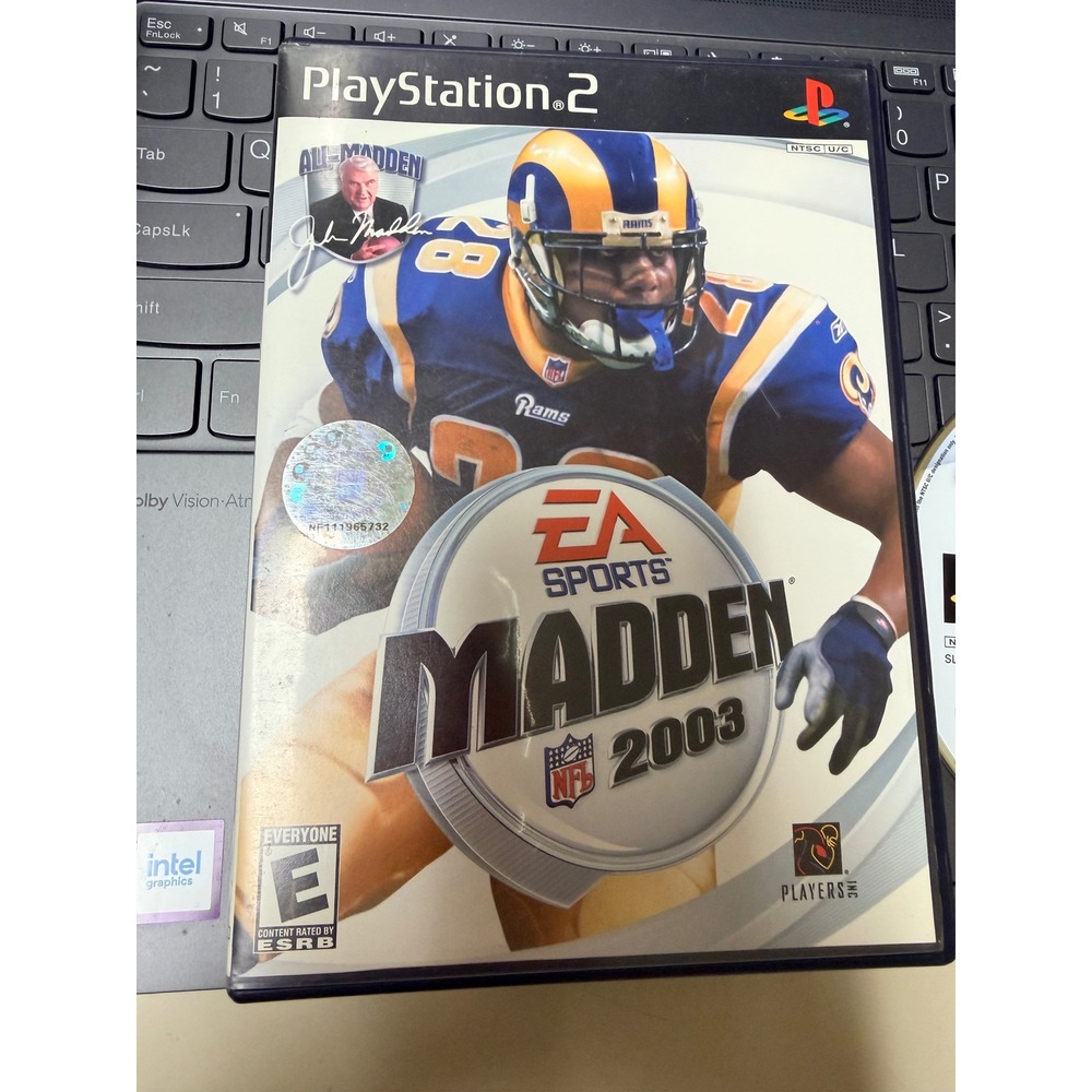 Madden NFL 2003 Sony PlayStation 2 PS2 EA Sports Marshall Faulk SLUS‎ game